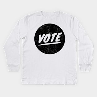 Underlined VOTE Kids Long Sleeve T-Shirt